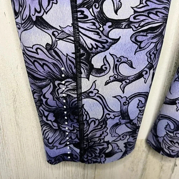 Lululemon Fast & Free Crop II *Nulux 19" Hanakotoba Starlight Multi Size 4 - Picture 2 of 9